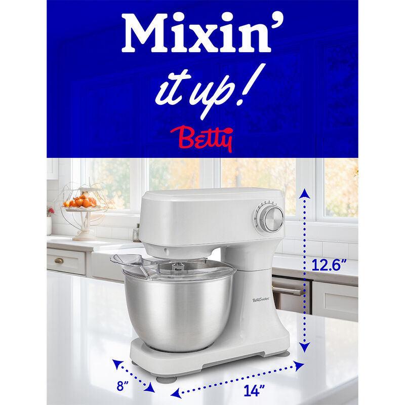 Betty Crocker 3.7-Quart Electric Stand Mixer image number 8