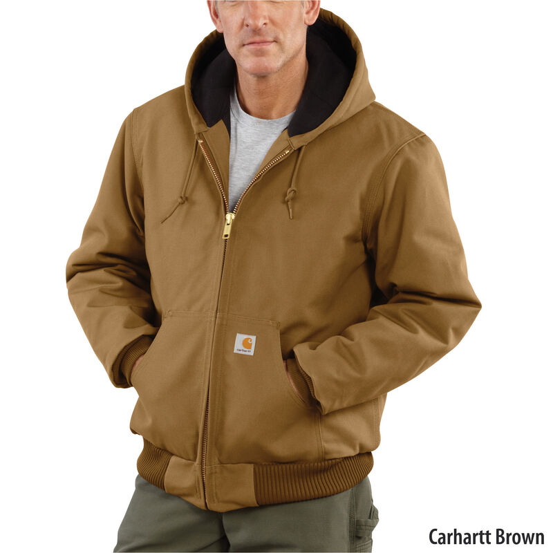 Carhartt Men's Duck Quilted Flannel-Lined Active Jacket image number 8
