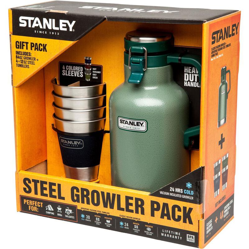 Stanley Classic Vacuum Growler and Adventure Steel Tumbler Gift Set
