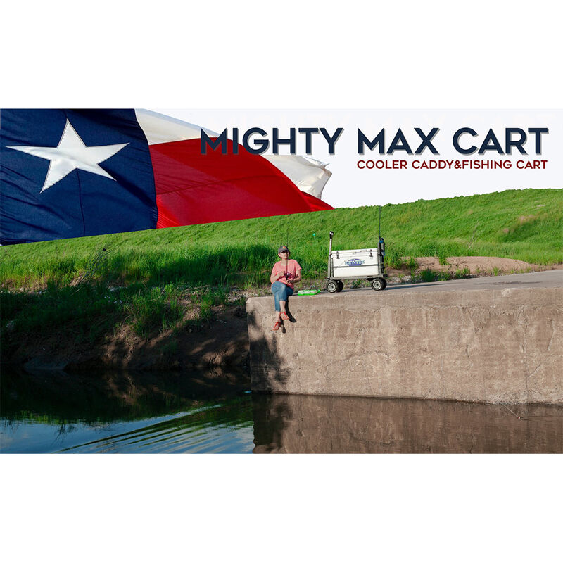 Mighty Max Multi-Purpose Dock Cart Wagon, Black Tub image number 3