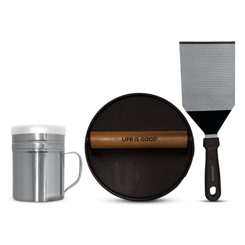 Life Is Good 3-Piece BBQ Smashed Burger Set