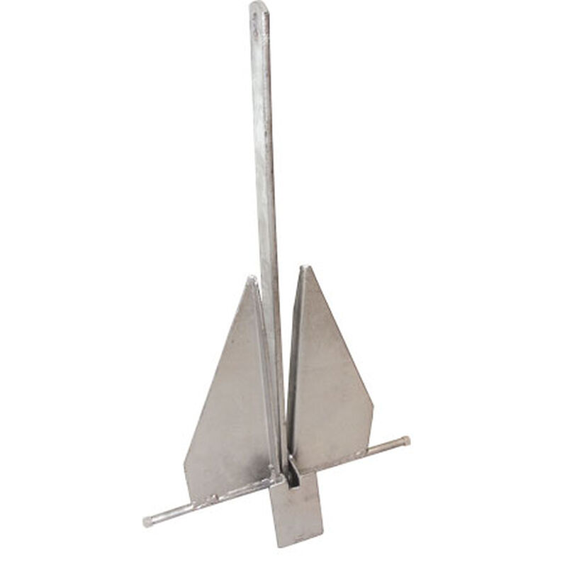 Fluke-Style Galvanized Boat Anchor, 9 lbs.