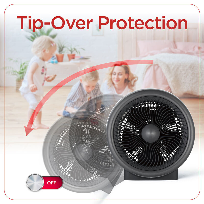 Black+Decker 1500W Digital Turbo 2-in-1 Electric Heater image number 6