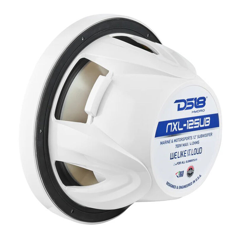 DS18 NXL-12SUB 12" Marine Subwoofer with RGB LED Lights, Each image number 4