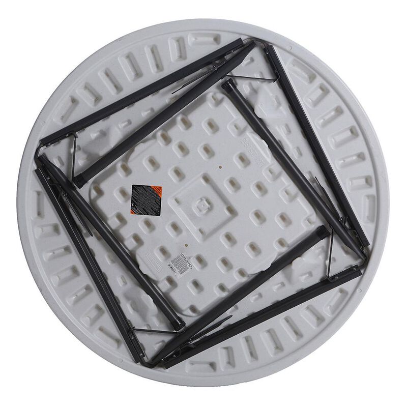 Round Commercial Folding Table, 46" image number 4