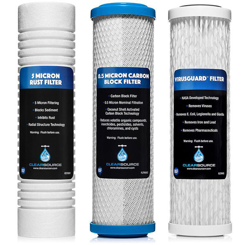 Clearsource Ultra Three Canister RV Water Filter System w/ VirusGuard image number 4