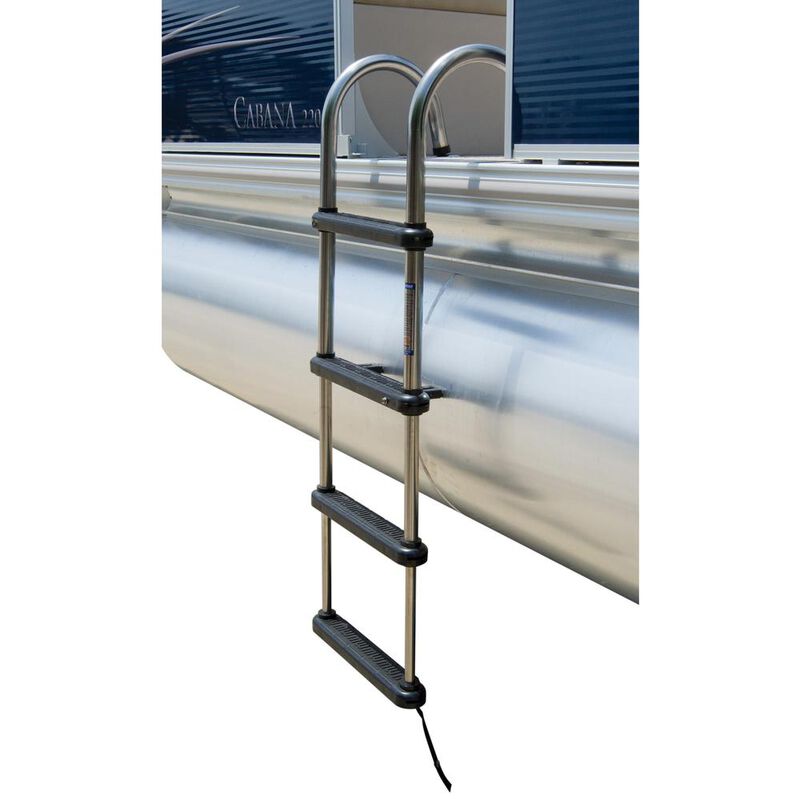 Overton's Removable Telescoping Pontoon Boat Ladder 4Step Overton's
