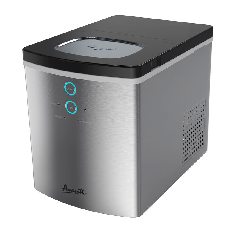 Avanti Portable Countertop Ice Maker, Stainless Steel image number 2