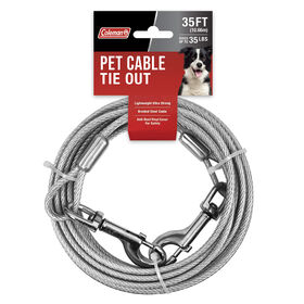 Coleman Pet 25' Cable Tie-Out, Silver