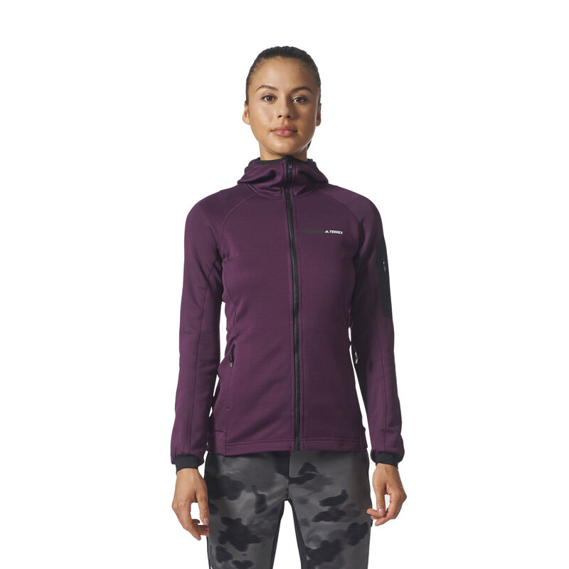 Adidas Women's Terrex Stockhorn Fleece Full-Zip Hoodie image number 3