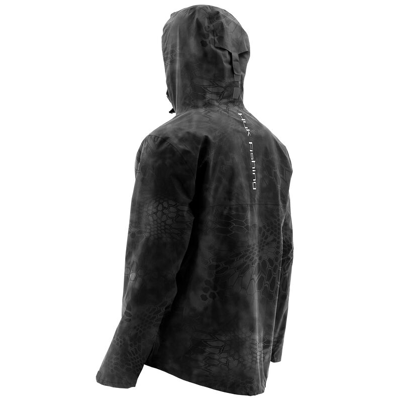 HUK Men's Camo Packable Rain Jacket image number 2
