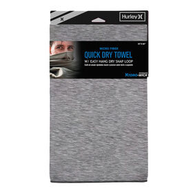 Hurley Hydro-Wick Microfiber Quick-Dry Towel 30x60 &ndash; Grey