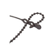 Ancor 8" Black Beaded Cable Tie, 15-Pack