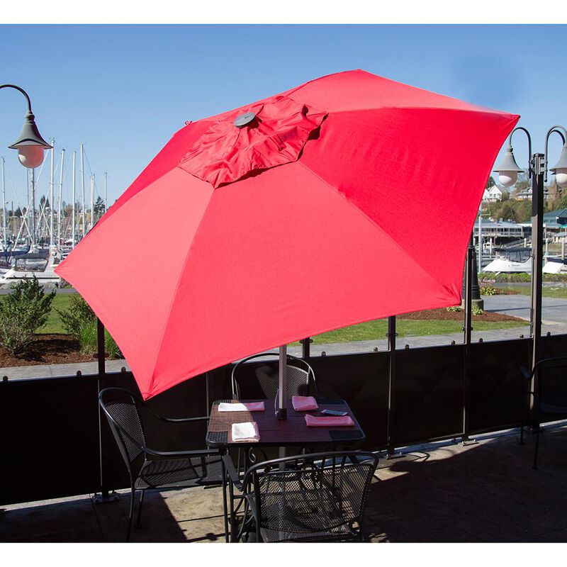 Red 8.5 ft Market Umbrella image number 2