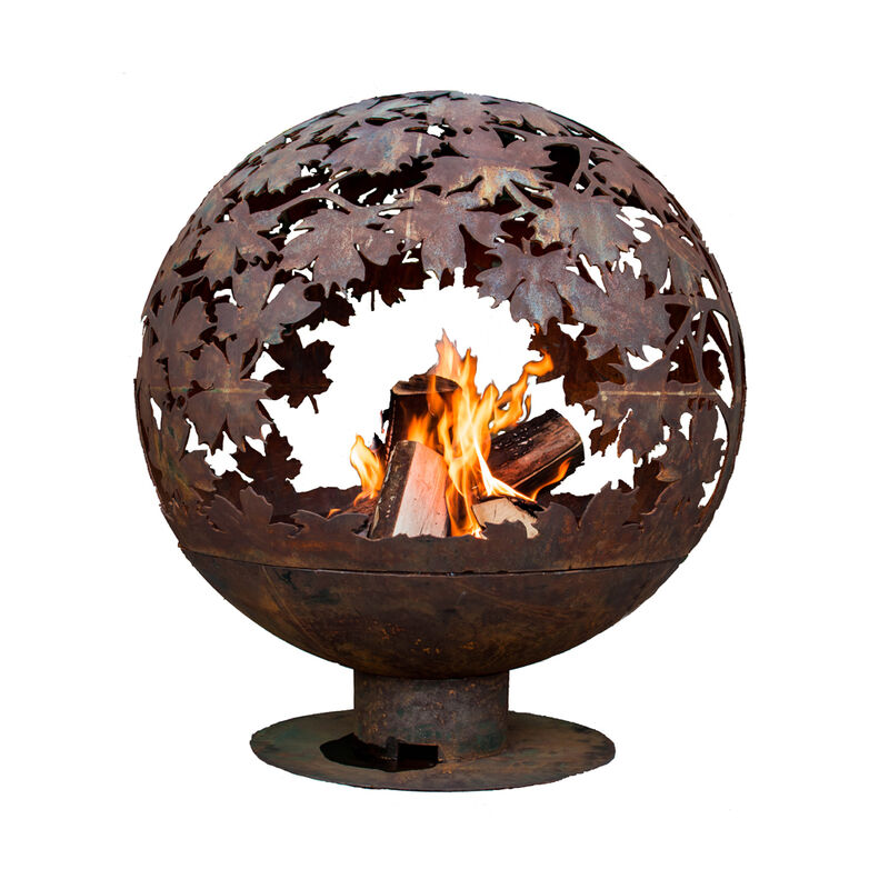 Esschert Design Blowing Leaf Fire Sphere, Large image number 1