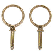 Round Oar Lock Horns, bronze 2-1/4"