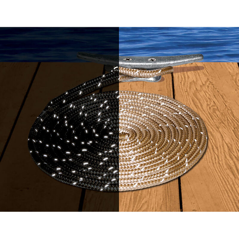 Dockmate Reflective Double Braid Nylon Dock Line, 3/8" x 15' image number 3