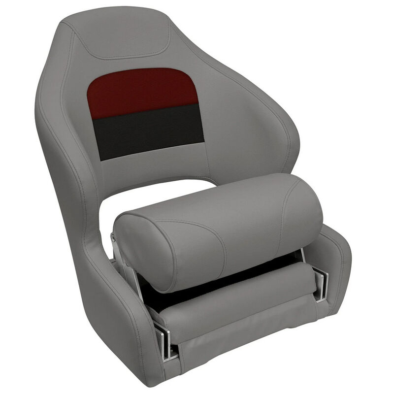 Wise Deluxe Series Pontoon Bucket Seat with Flip-Up Bolster image number 2