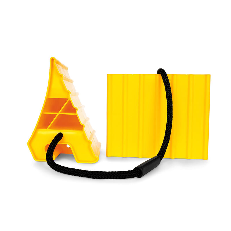 Camco RV Double Super Wheel Chock With Rope image number 2