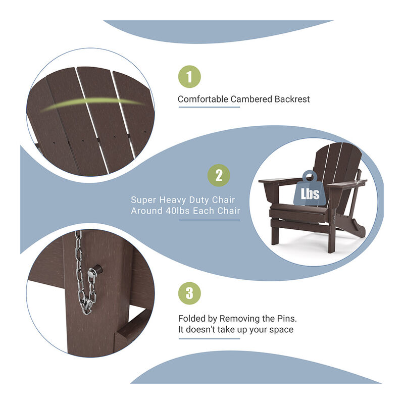 Upland Folding Adirondack Chair image number 5