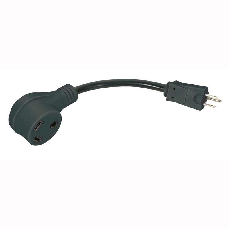 15 Male to 30 Female Adapter, 12”L Flat Cord image number 1