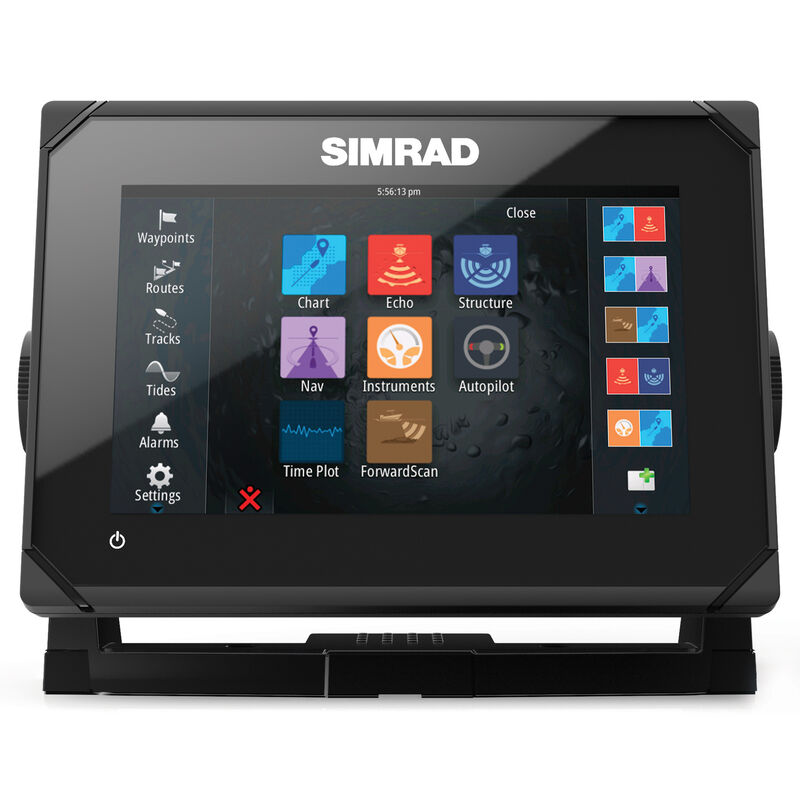 Simrad GO7 XSE Fishfinder Chartplotter With Basemap and TotalScan Transducer image number 1