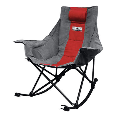 High Sierra Plush Rocking Camp Chair