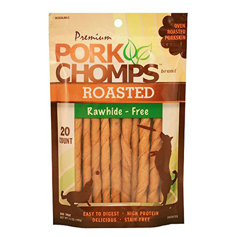 Scott Pet Pork Chomps Mini Twists, Roasted, 20-Pack image number 1