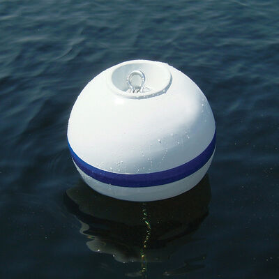 Sur-Moor Shackle Buoy with Rope Nest White 2-1/2" Tube diameter