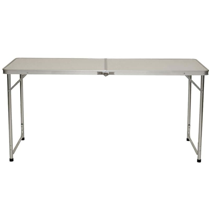 Fold 'N Half Aluminum Table, 5' image number 1