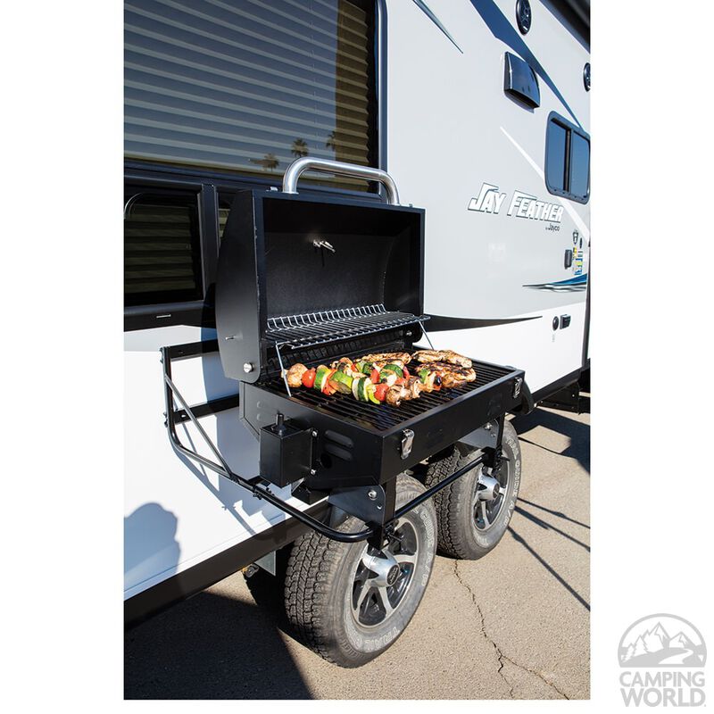 Portable RV Barbeque Grill, Black image number 8