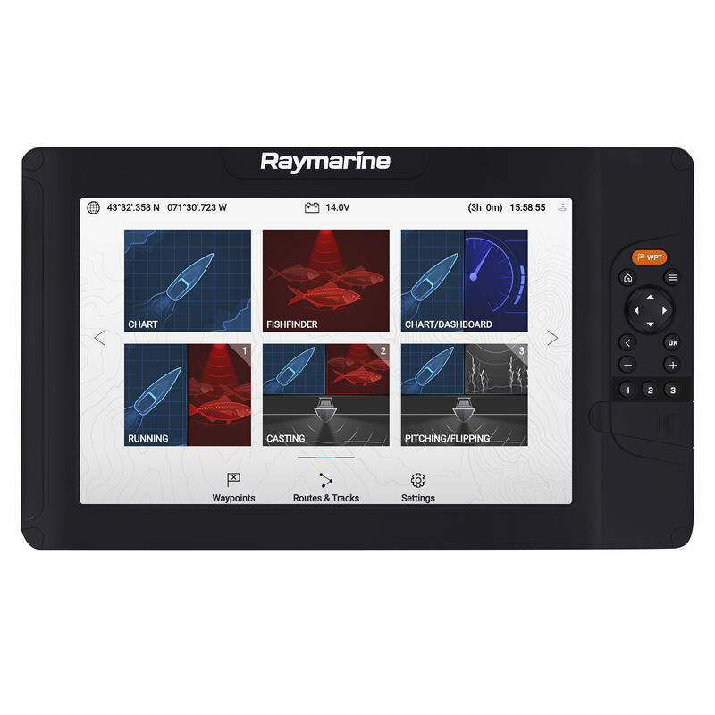 Raymarine Element 12 HV-100 GPS Fishfinder w/Navionics Nav+ US & Canada Charts image number 3