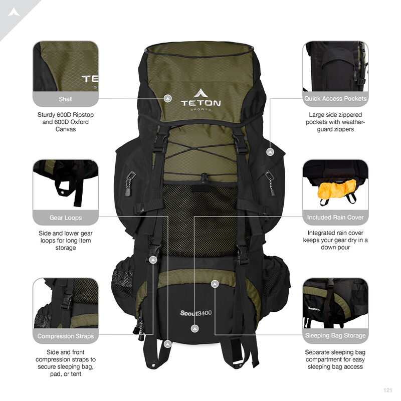 Teton Sports Scout 3400 Backpack image number 16
