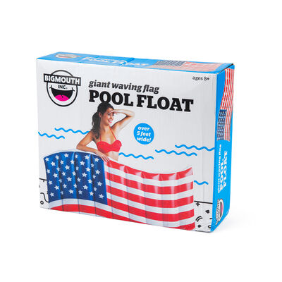 Big Mouth Giant Waving American Flag Pool Float