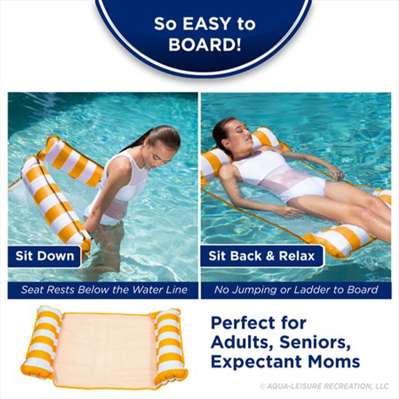 Aqua Leisure 4-in-1 Monterey Hammock Pool Float image number 10
