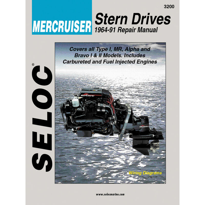 Seloc Marine Stern Drive & Inboard Repair Manual for Mercruiser '64 - '91 image number 1