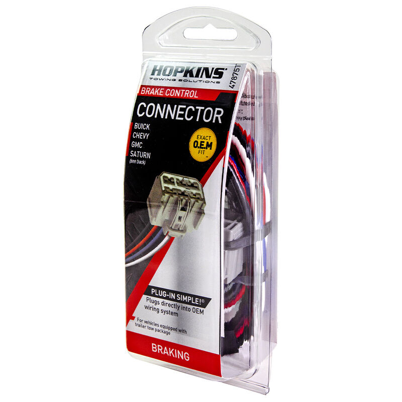 Hopkins Buick/Chevy/GMC Plug-In Simple Brake Control Connector, 47875  image number 3