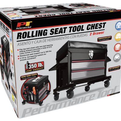 Performance Tool Rolling Seat Tool Chest