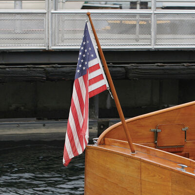 Teak Flag Pole 3/4" x 18"