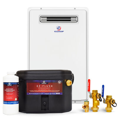 Eccotemp 20H Outdoor 6.0 GPM Natural Gas Tankless Water Heater Service Kit Bundle