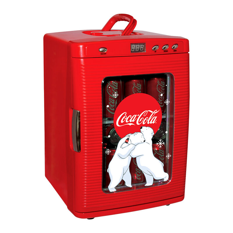 Koolatron Coca Cola Beverage Display 28-Can Mini Fridge Cooler/Warmer image number 1