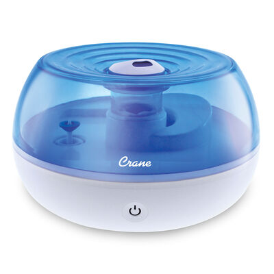 Crane Personal Ultrasonic Cool Mist Humidifier, Blue and White