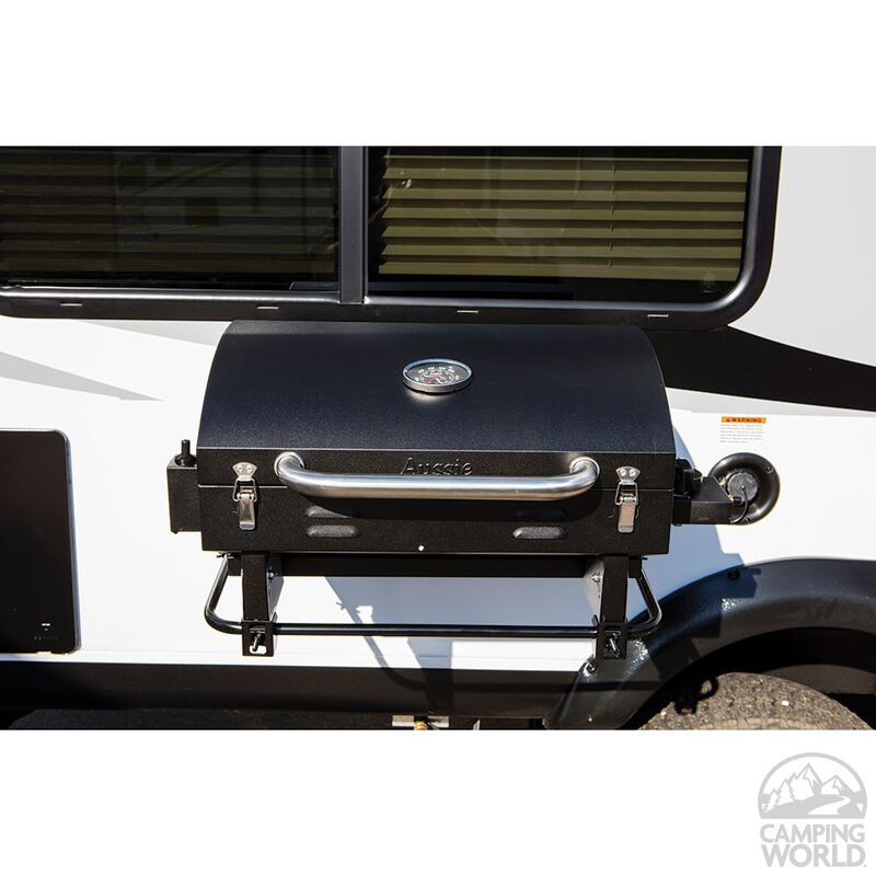Portable RV Barbeque Grill, Black image number 2
