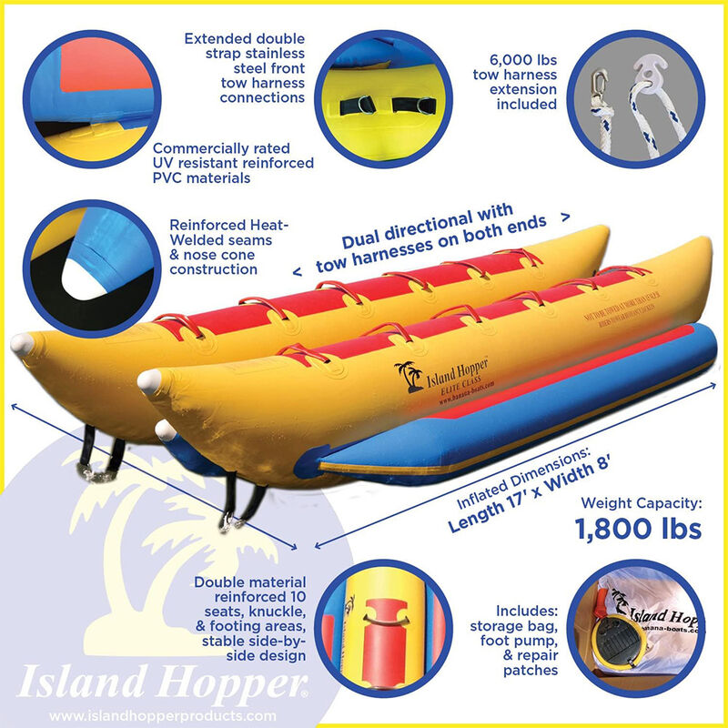 Island Hopper Elite Class 10 Passenger Banana Boat  image number 2