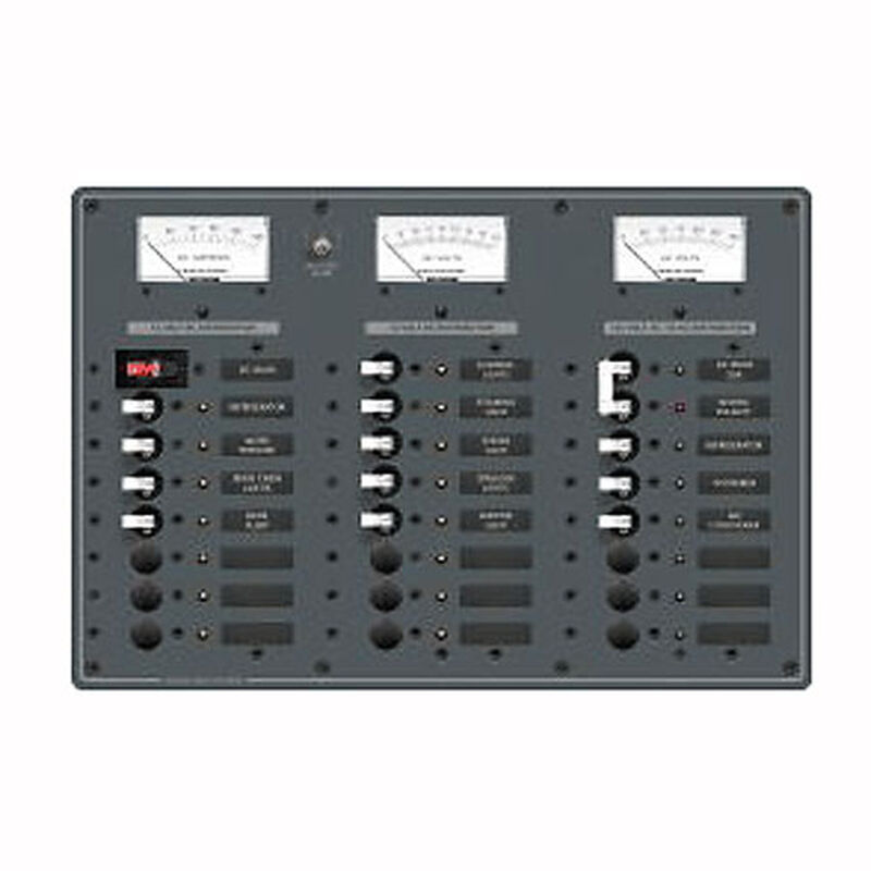 Blue Sea AC Main/DC Main Toggle Circuit Breaker Panel, Model 8084 image number 1