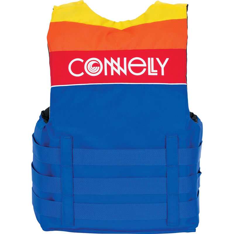 Connelly Men's 4-Belt Retro Nylon Vest - Blue/Yellow/Red - 3XL image number 2