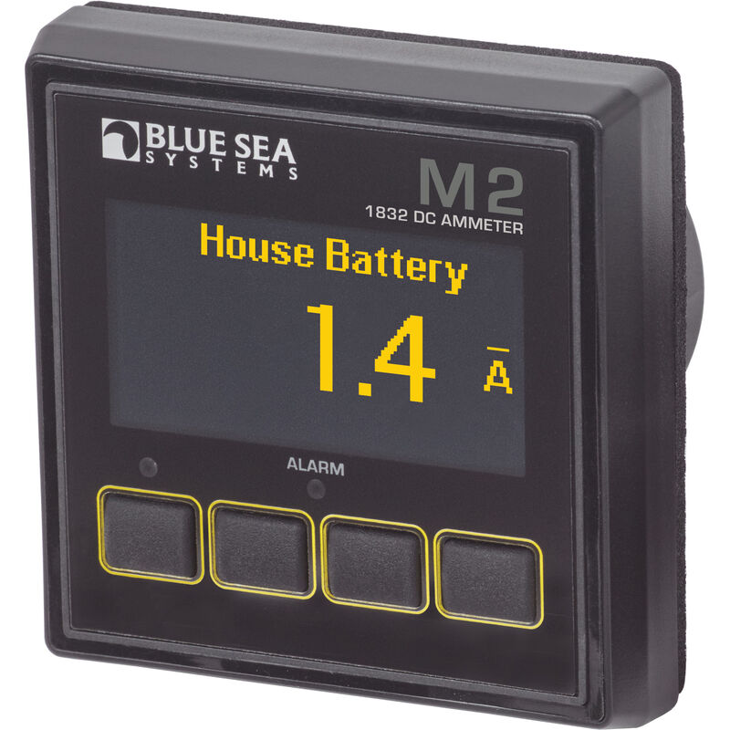 Blue Sea Systems M2 DC Ammeter OLED Digital Monitor image number 1