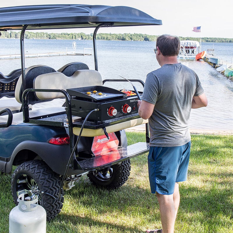 Royal Gourmet Portable 4-Burner Tabletop Gas Griddle and Grill Combo image number 11
