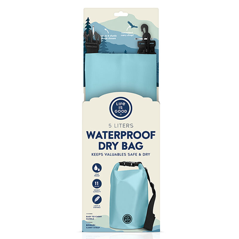 Life Is Good 5L Waterproof Dry Bag - Blue image number 2