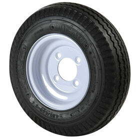 Kenda Loadstar 4.80 x 8 Bias Trailer Tire w/4-Lug Standard White Rim
